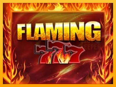 Flaming 777 machine à sous pour de largent