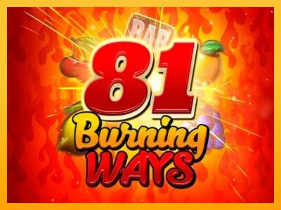 81 Burning Ways machine à sous pour de largent