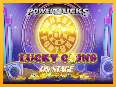 PowerBucks Wheel of Fortune Lucky Coins On Stage machine à sous pour de largent