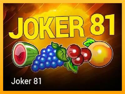 Joker 81 machine à sous pour de largent