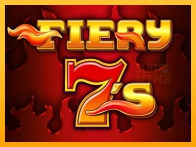 Fiery 7s machine à sous pour de largent