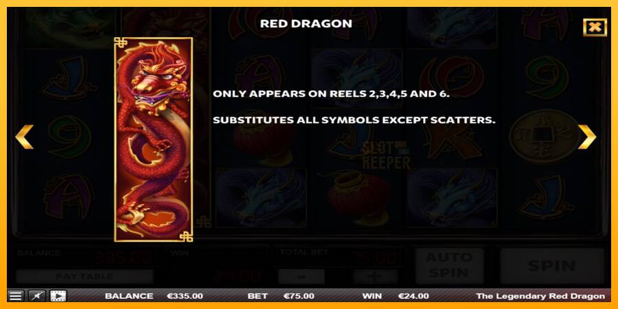 The Legendary Red Dragon machine à sous pour de largent, image 5