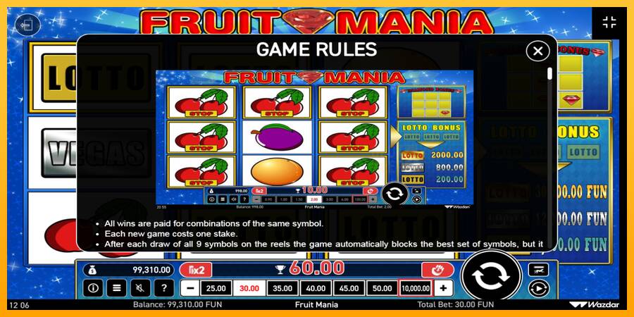 Fruit Mania machine à sous pour de largent, image 6