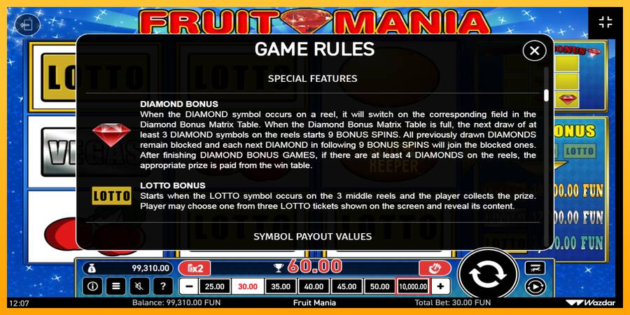 Fruit Mania machine à sous pour de largent, image 7