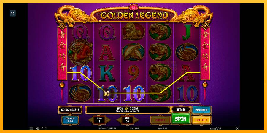 Golden Legend machine à sous pour de largent, image 3