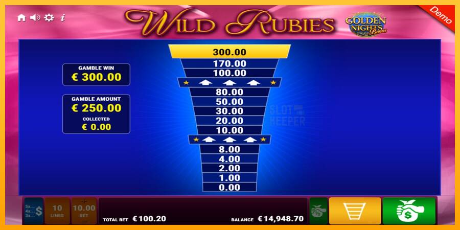 Wild Rubies Golden Nights machine à sous pour de largent, image 8