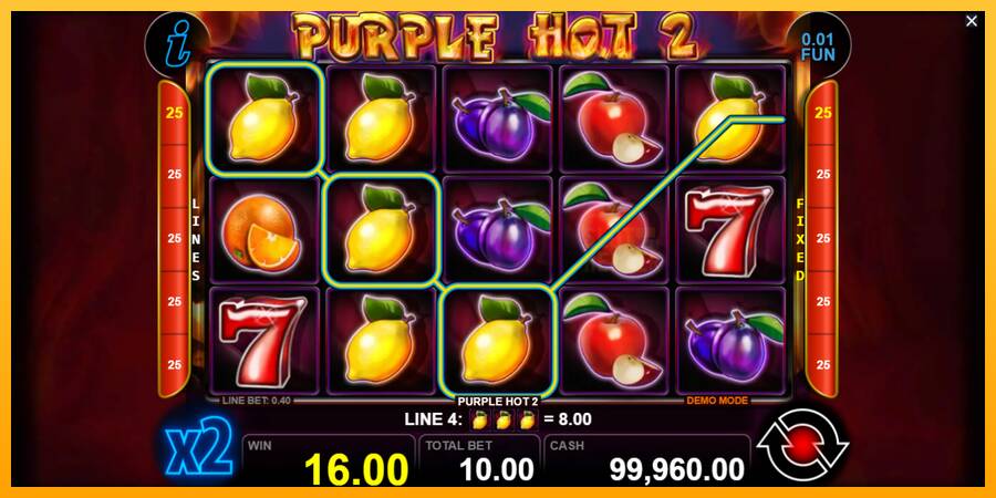 Purple Hot 2 machine à sous pour de largent, image 2