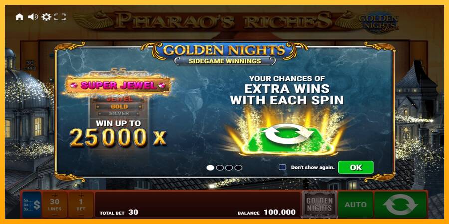 Pharaos Riches Golden Nights machine à sous pour de largent, image 1