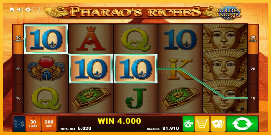 Pharaos Riches Golden Nights machine à sous pour de largent, image 3