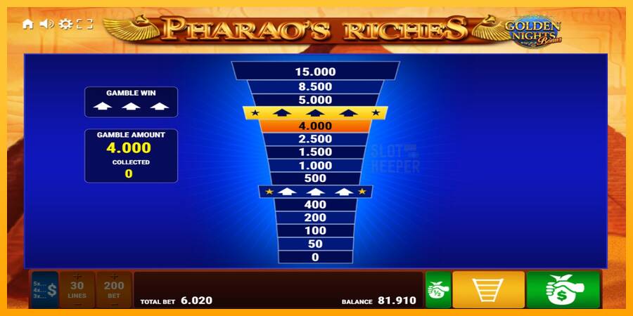 Pharaos Riches Golden Nights machine à sous pour de largent, image 4