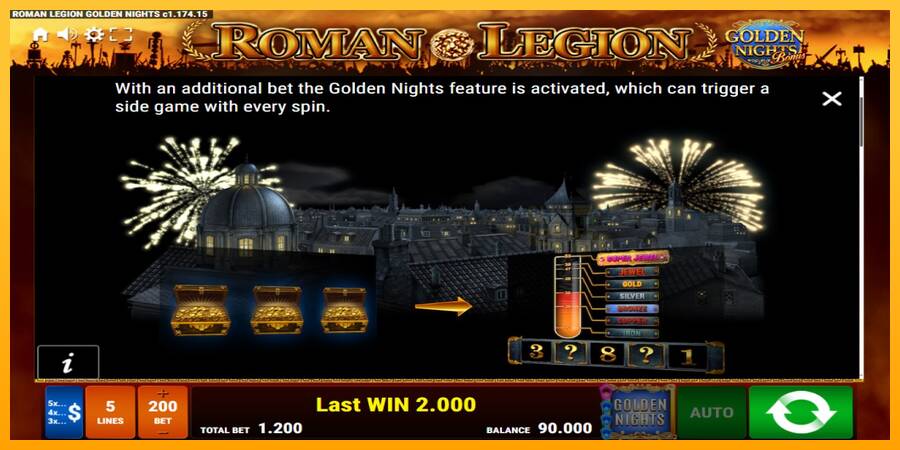 Roman Legion Golden Nights machine à sous pour de largent, image 6