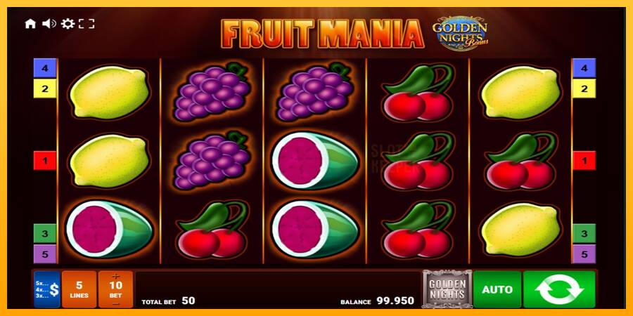 Fruit Mania Golden Nights machine à sous pour de largent, image 1