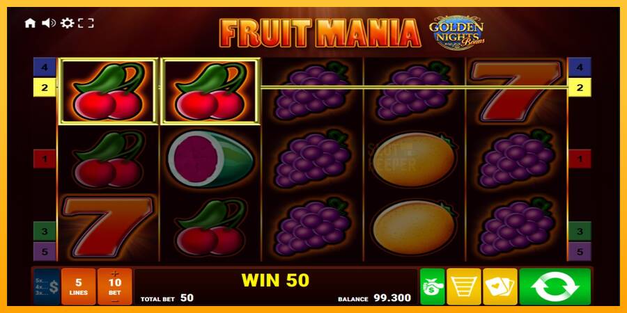 Fruit Mania Golden Nights machine à sous pour de largent, image 2