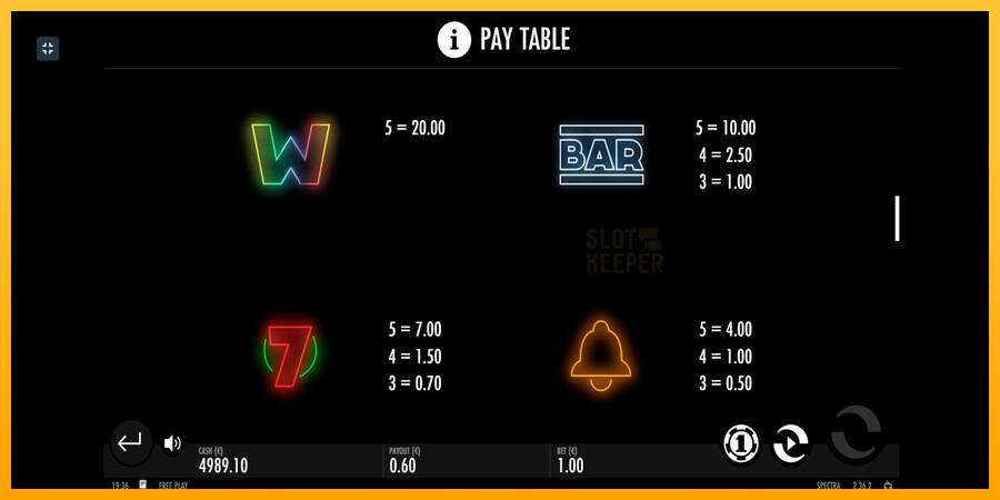 Spectra machine à sous pour de largent, image 6