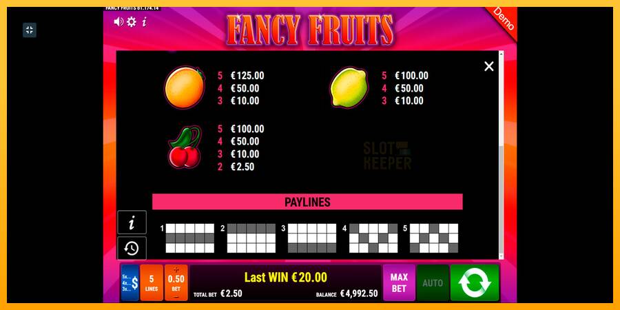 Fancy Fruits machine à sous pour de largent, image 7