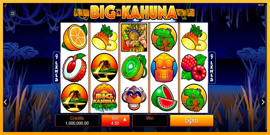 Big Kahuna machine à sous pour de largent, image 1