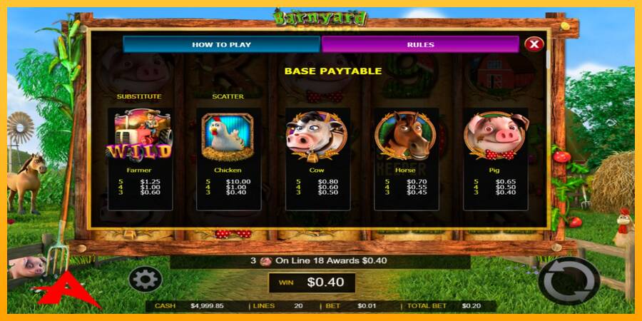 Barnyard Bonanza machine à sous pour de largent, image 3