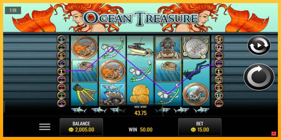 Ocean Treasure machine à sous pour de largent, image 2