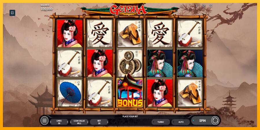 Geisha machine à sous pour de largent, image 1