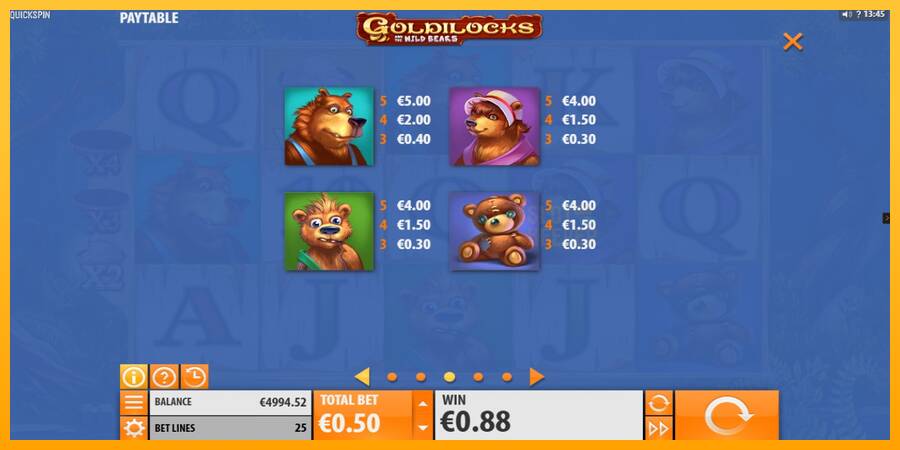 Goldilocks and the Wild Bears machine à sous pour de largent, image 6