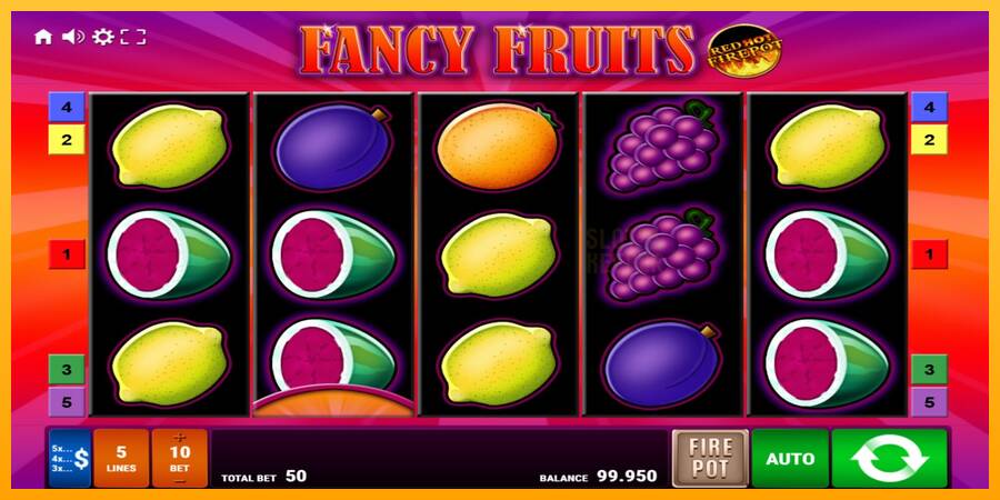 Fancy Fruits Red Hot Firepot machine à sous pour de largent, image 1