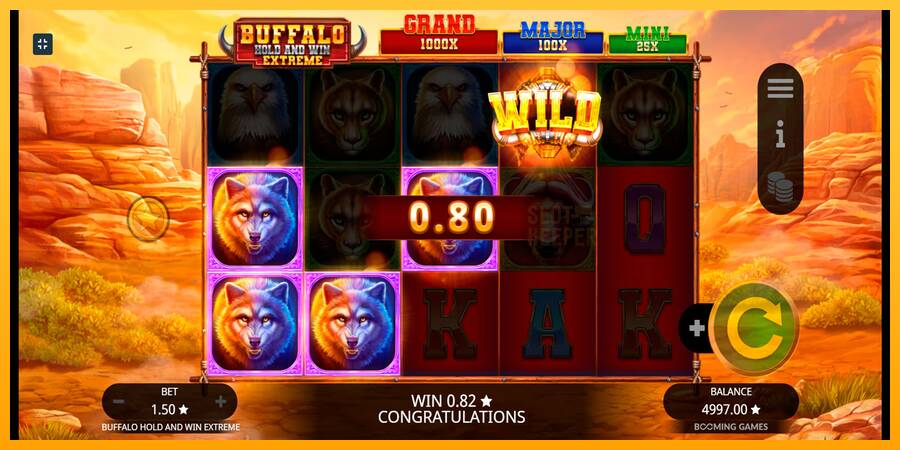 Buffalo Hold and Win Extreme machine à sous pour de largent, image 2