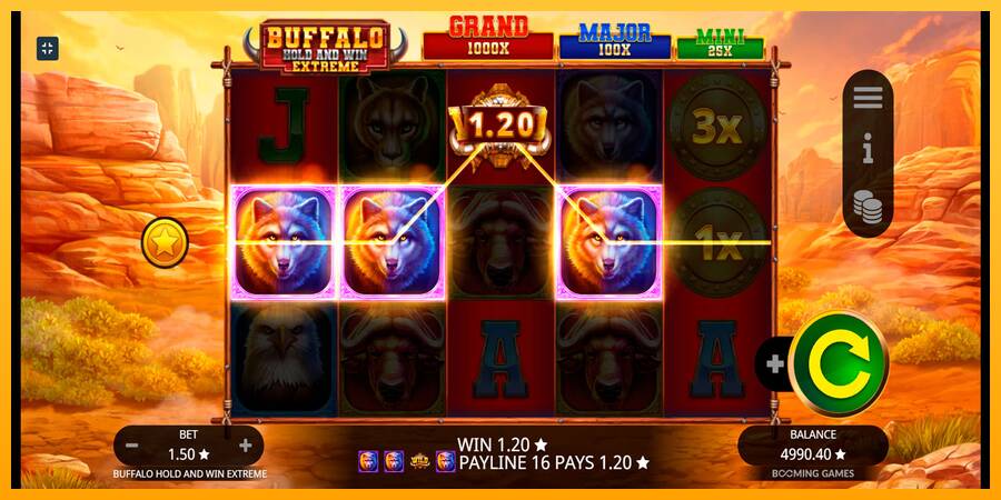 Buffalo Hold and Win Extreme machine à sous pour de largent, image 5