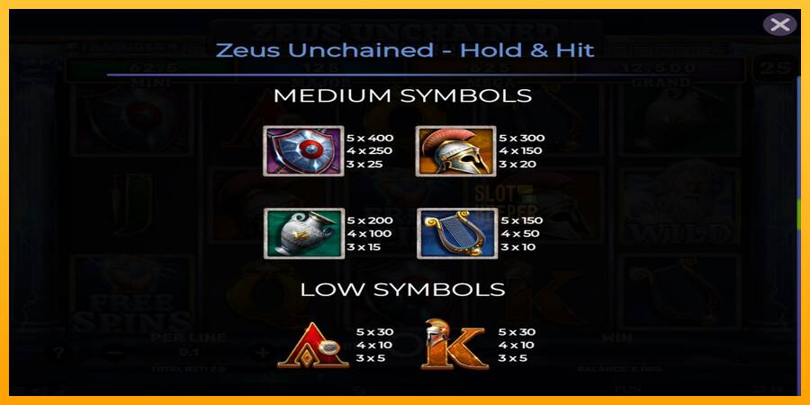 Zeus Unchained - Hold & Hit machine à sous pour de largent, image 6