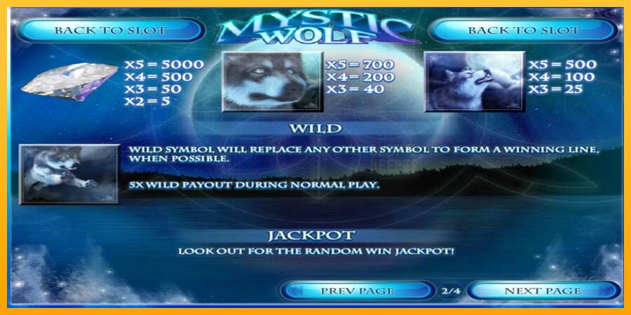 Mystic Wolf machine à sous pour de largent, image 5