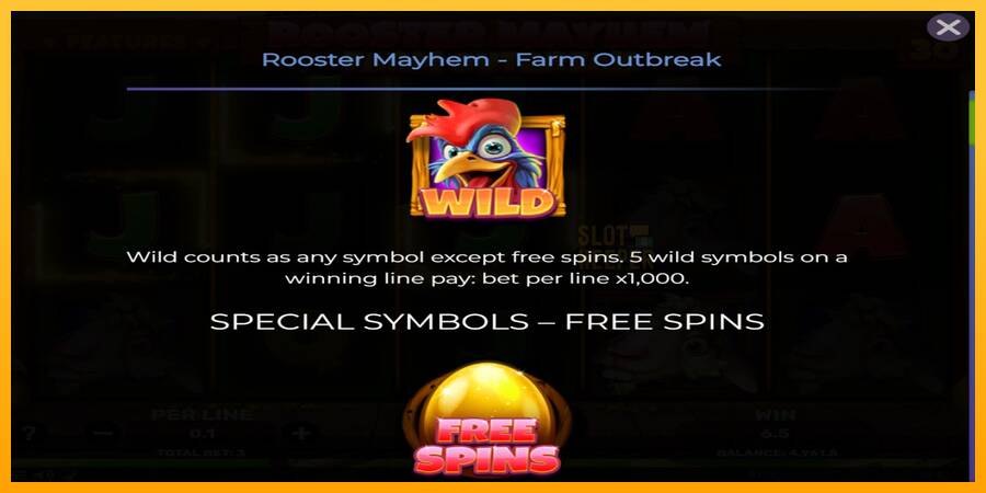 Rooster Mayhem Farm Outbreak machine à sous pour de largent, image 4