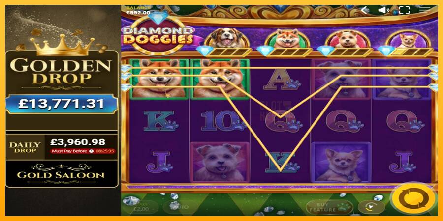 Diamond Doggies machine à sous pour de largent, image 2