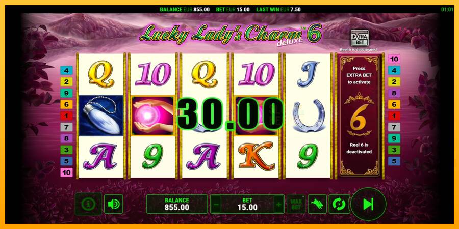 Lucky Ladys Charm Deluxe 6 machine à sous pour de largent, image 3