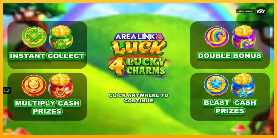 Area Link Luck 4 Lucky Charms machine à sous pour de largent, image 1