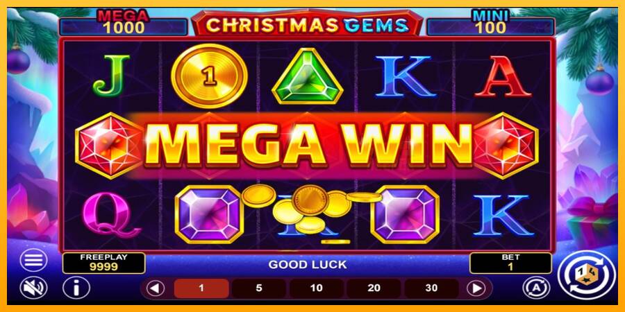 Christmas Gems Hold & Win machine à sous pour de largent, image 3