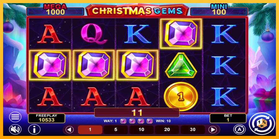 Christmas Gems Hold & Win machine à sous pour de largent, image 4