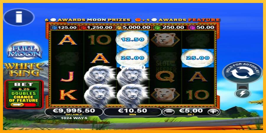 Full Moon: White King PowerPlay Jackpot machine à sous pour de largent, image 2