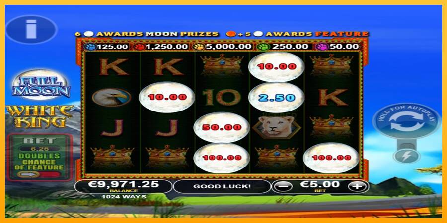 Full Moon: White King PowerPlay Jackpot machine à sous pour de largent, image 3