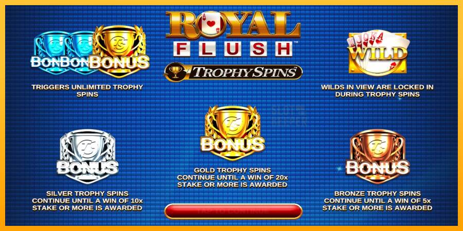 Royal Flush Trophy Spins machine à sous pour de largent, image 3