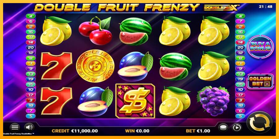 Double Fruit Frenzy DoubleMax machine à sous pour de largent, image 1