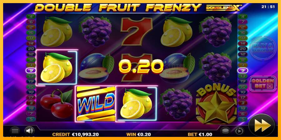 Double Fruit Frenzy DoubleMax machine à sous pour de largent, image 4