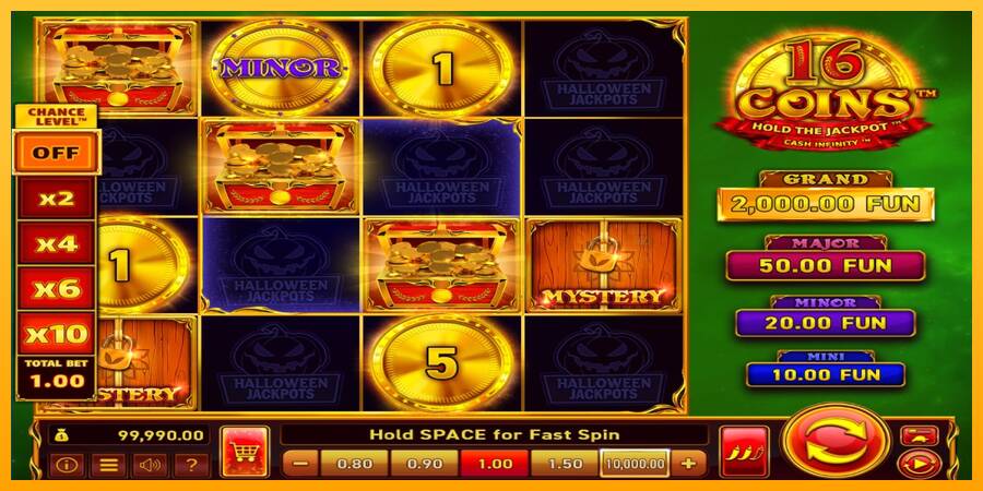 16 Coins Grand Gold Edition Halloween Jackpots machine à sous pour de largent, image 3