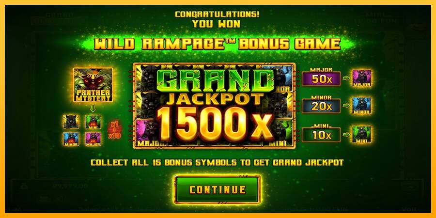 Mighty Wild: Panther Grand Gold Edition Halloween Jackpots machine à sous pour de largent, image 3