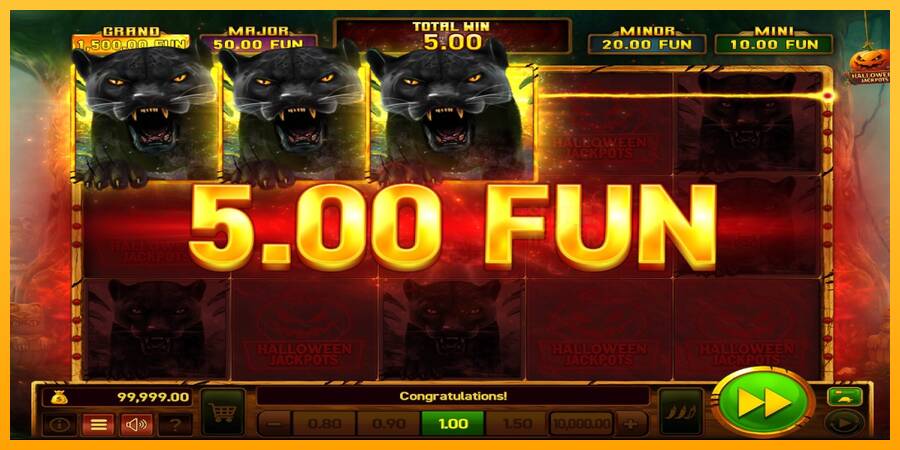 Mighty Wild: Panther Grand Gold Edition Halloween Jackpots machine à sous pour de largent, image 4