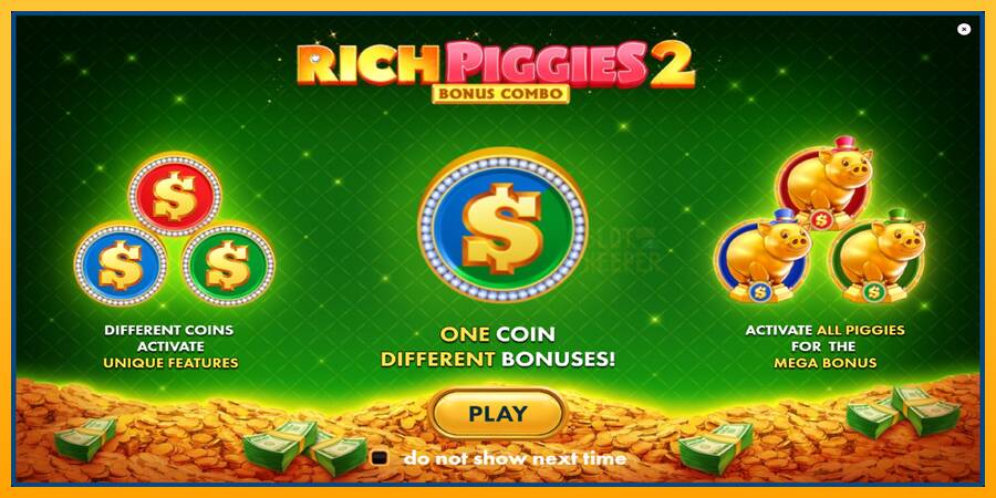 Rich Piggies 2: Bonus Combo machine à sous pour de largent, image 1