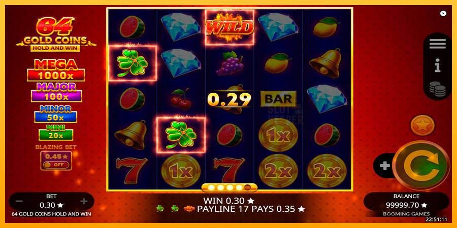 64 Gold Coins Hold and Win machine à sous pour de largent, image 2