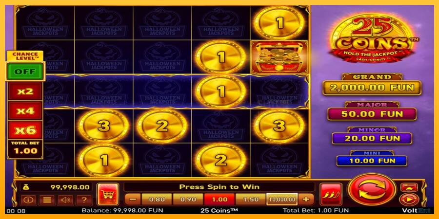 25 Coins Halloween Jackpots machine à sous pour de largent, image 2