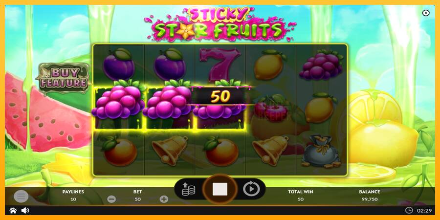 Sticky Star Fruits machine à sous pour de largent, image 3