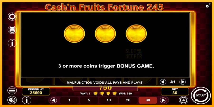 Cashn Fruits Fortune 243 machine à sous pour de largent, image 7