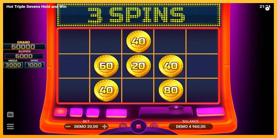 Hot Triple Sevens Hold & Win machine à sous pour de largent, image 3