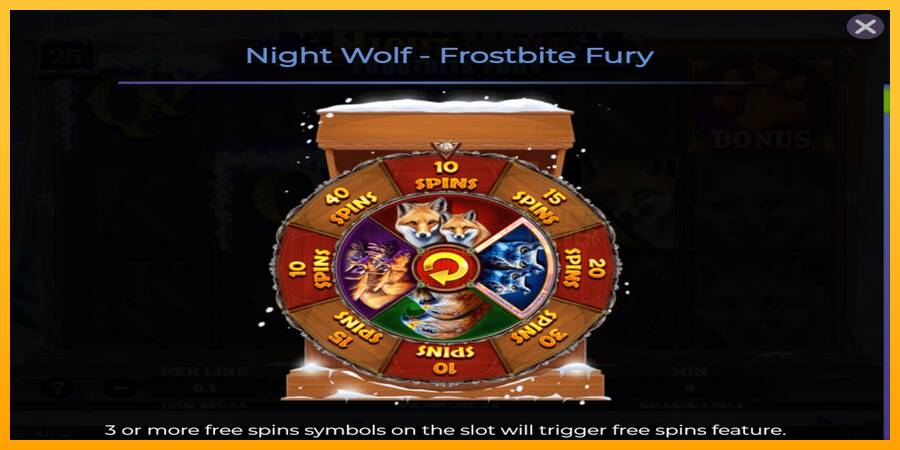 Night Wolf - Frostbite Fury machine à sous pour de largent, image 4